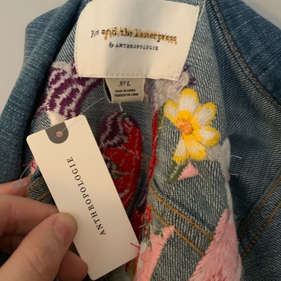NWT Pilcro & the Letterpress - Embroidered Jacket - Picture 3 of 4